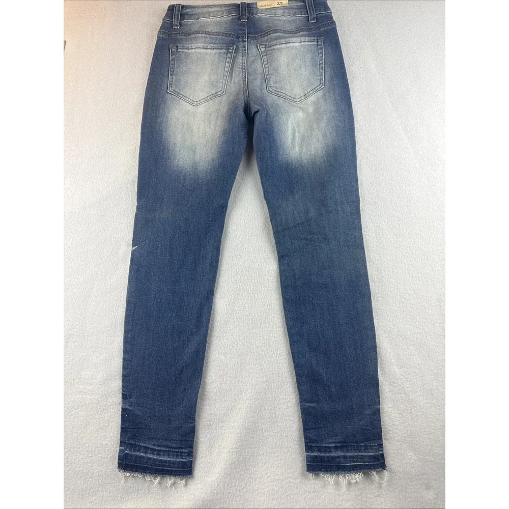 Altar'd State Distressed Denim Blue Jeans JR‎ Size 25
